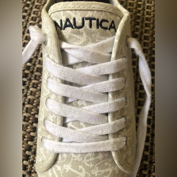 🩵2/$20  MIX&MATCH⚓️NAUTICA Lanyard Anchor Canvas Tennis Boat Sneakers Shoe - Picture 6 of 10